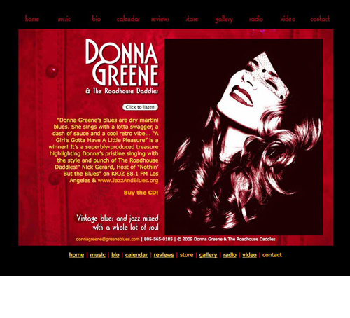 Donna Greene & The Roadhouse Daddies web site