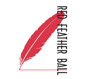 Red Feather Ball logo design