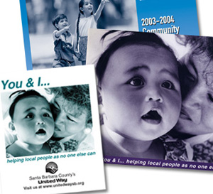 Brochures and booklets for United Way of Santa Barbara County