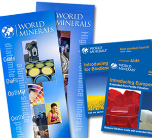 World Minerals trade show booth graphics